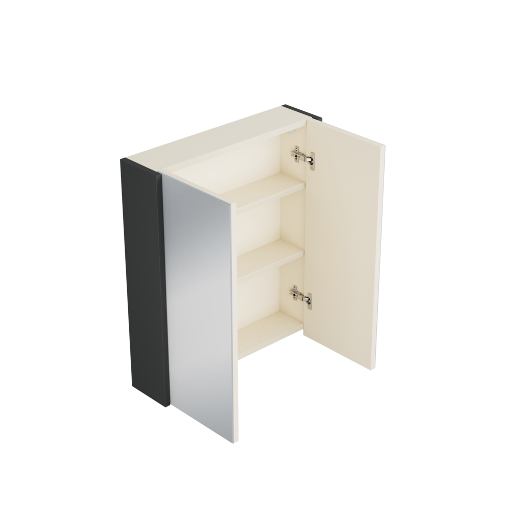 [10212255] Elst spiegelkast (Donkergrijs, 60 cm) 1