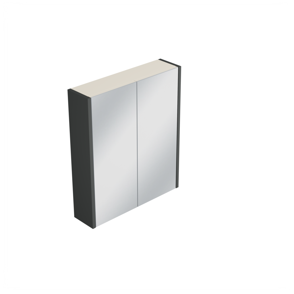 [10212255] Elst spiegelkast (Donkergrijs, 60 cm) 2