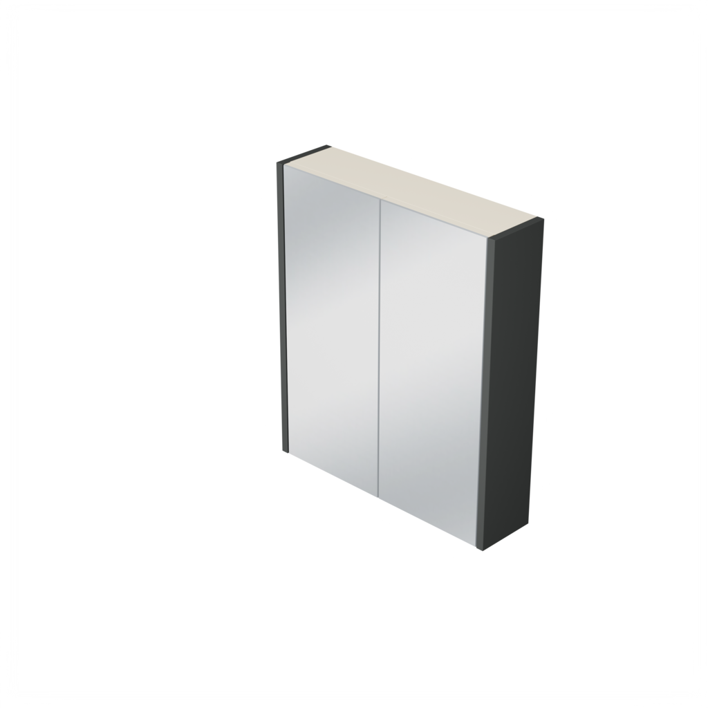 [10212255] Elst spiegelkast (Donkergrijs, 60 cm) 4