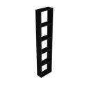 [10626239] Zeist open plank hogekast (Houtlook zwart) 1