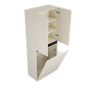 Zeist dubbele hogekast met wasmand