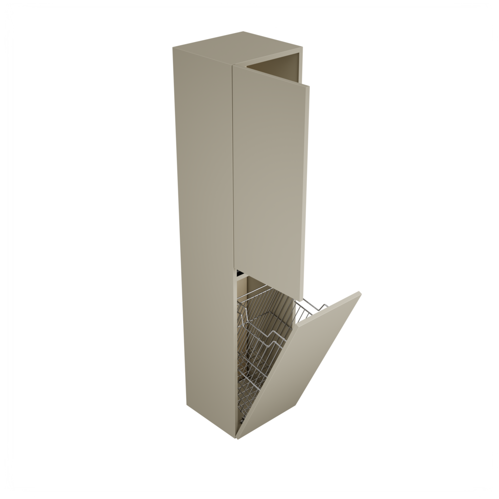 Zeist hogekast met wasmand (Taupe)