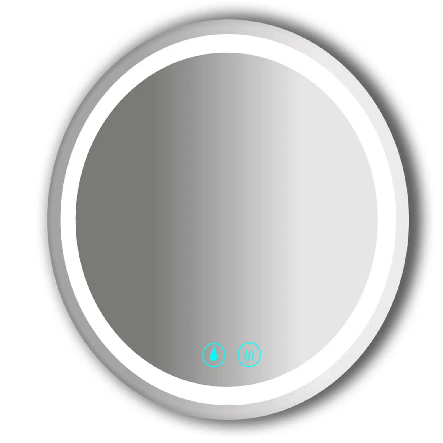 Ronde led spiegel aanraakschakelaar-on/off-spiegel opwarming glass