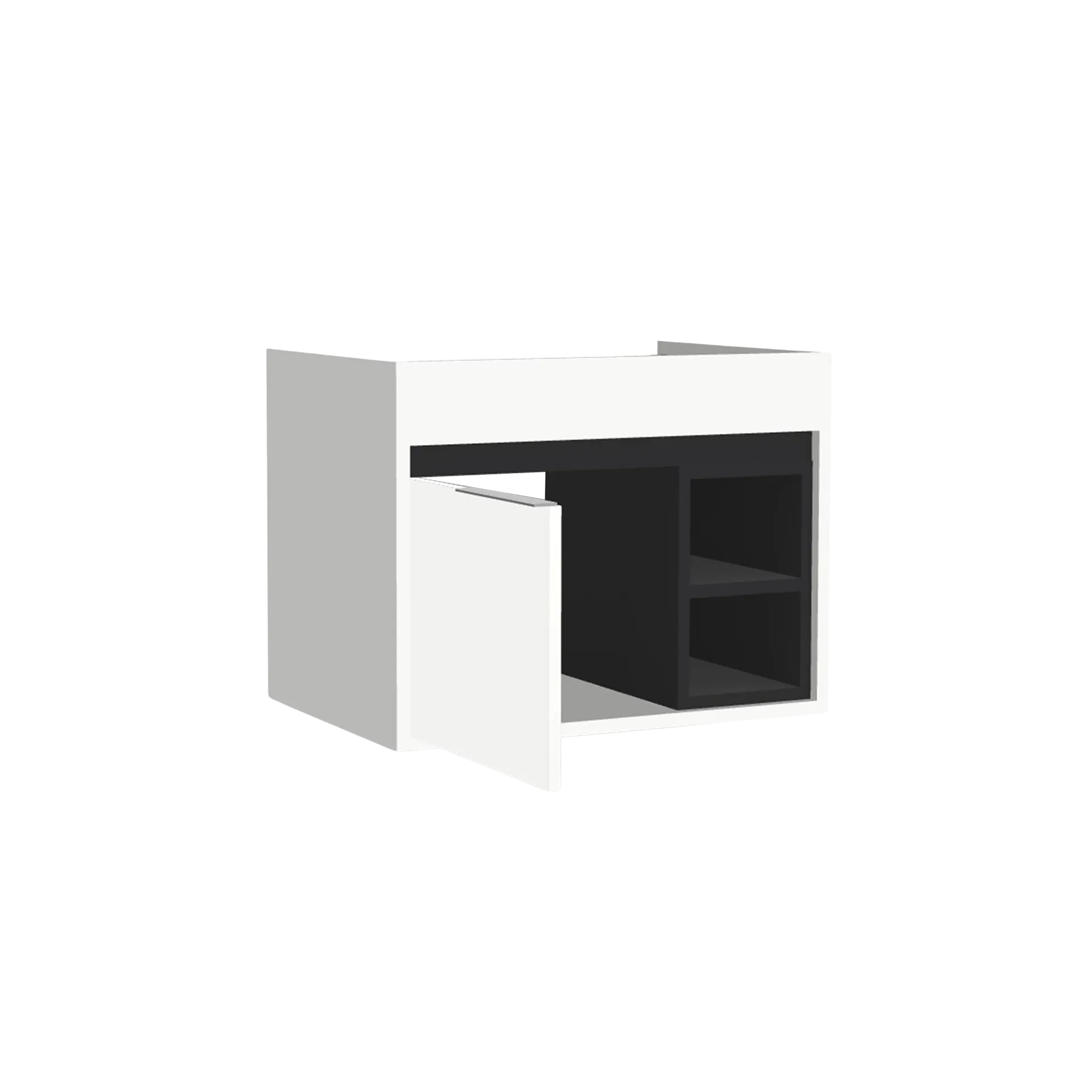 [10111011] Aachen wastafelonderkast (Hoogglans wit, 65 cm)