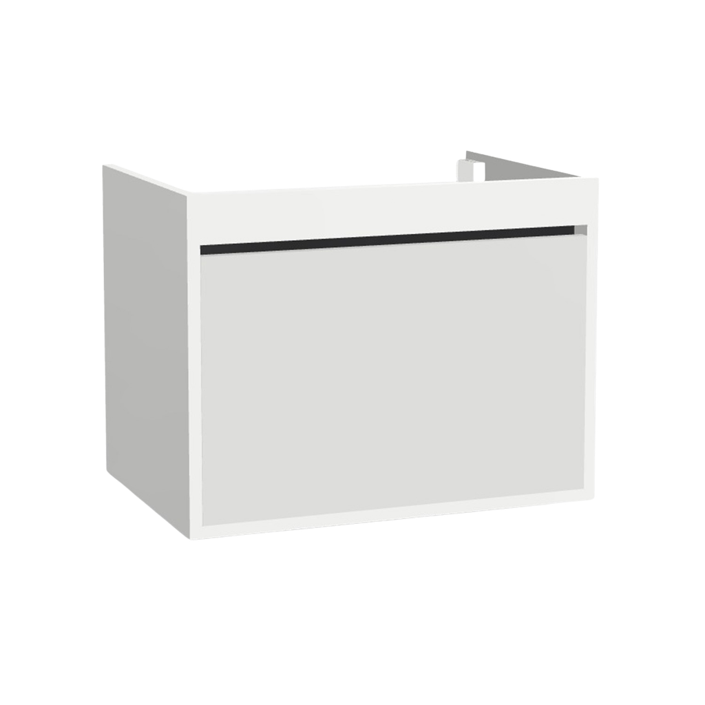 [10111008] Oberhausen wastafelonderkast (Hoogglans wit, 65 cm)