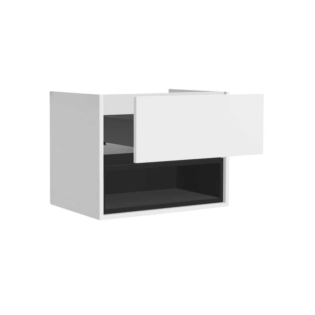 [10111014] Pohlheim wastafelonderkast (Hoogglans wit, 65 cm)