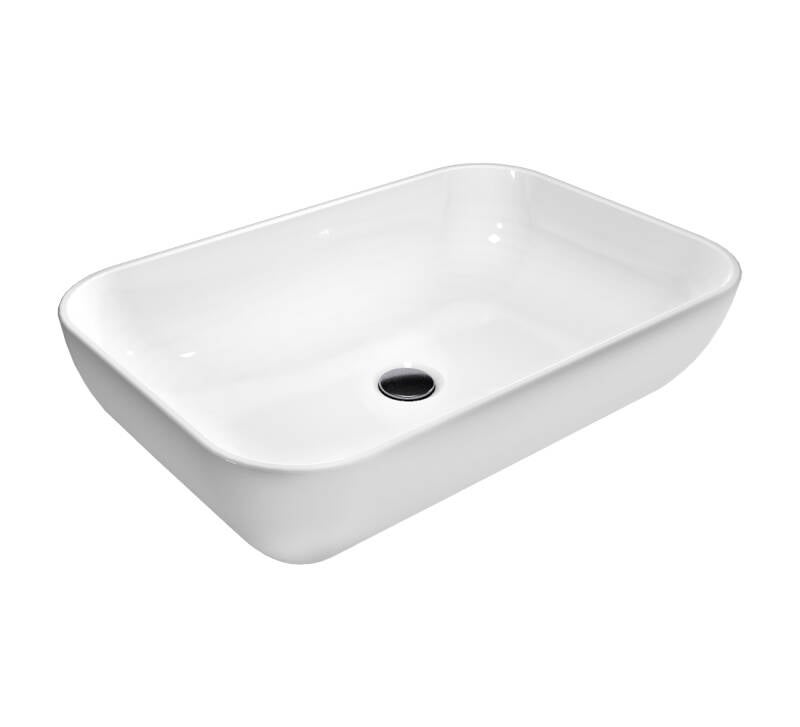 [10512017] Toledo Keramische Waskom 40 cm Hoogglans Wit