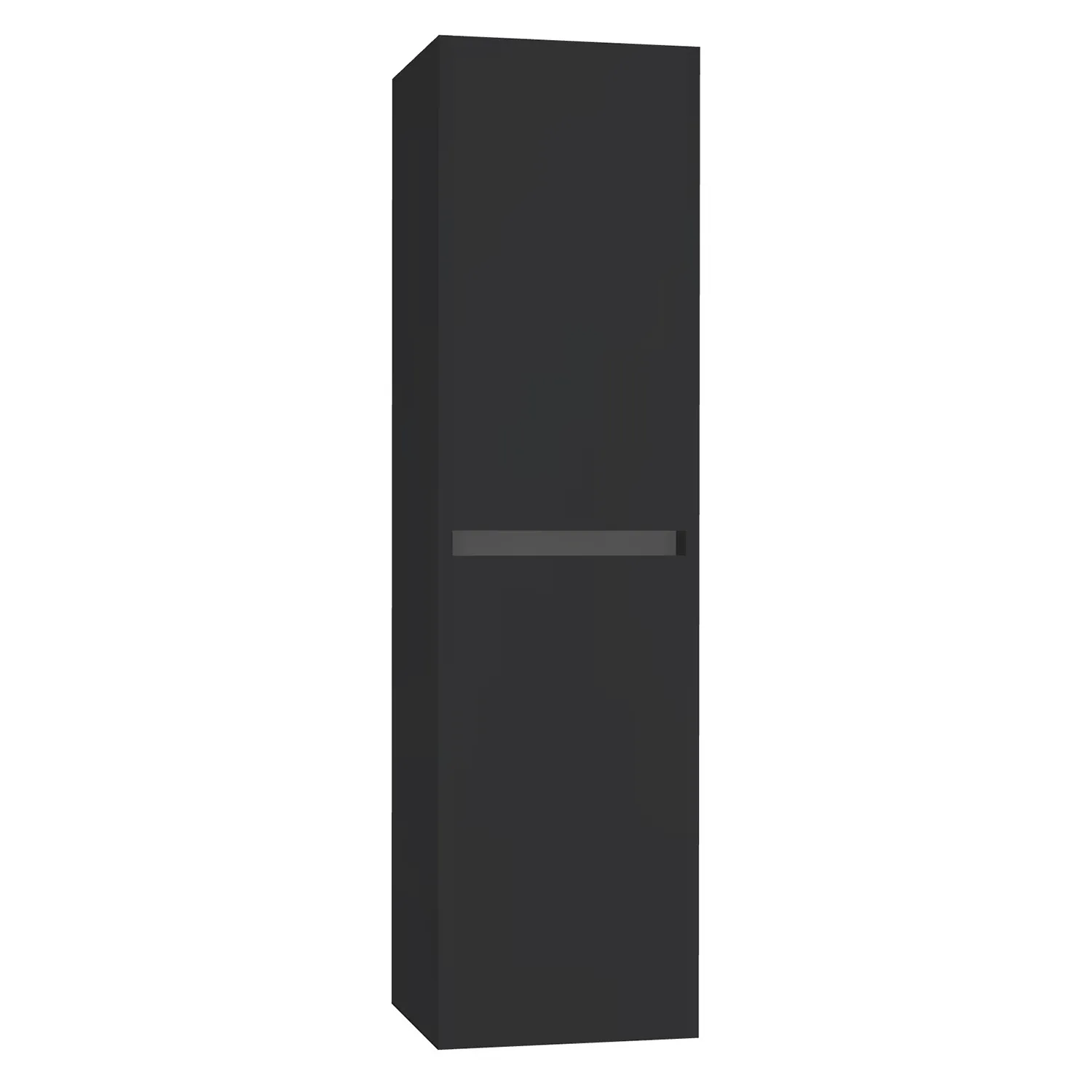 [10601075] Tall hogekast (Mat zwart)