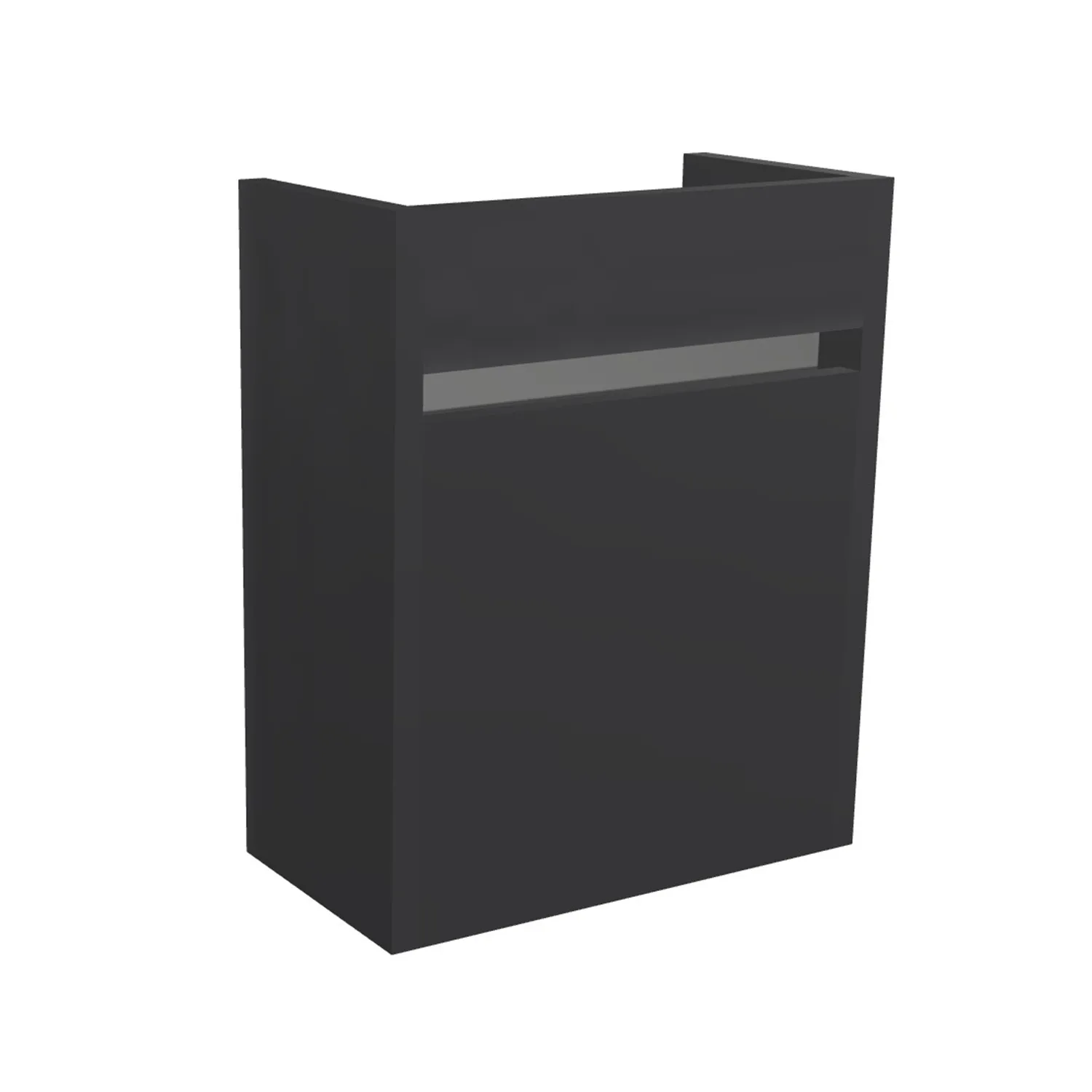 [10121056] Venlo toiletmeubel (Mat zwart, 40 cm)